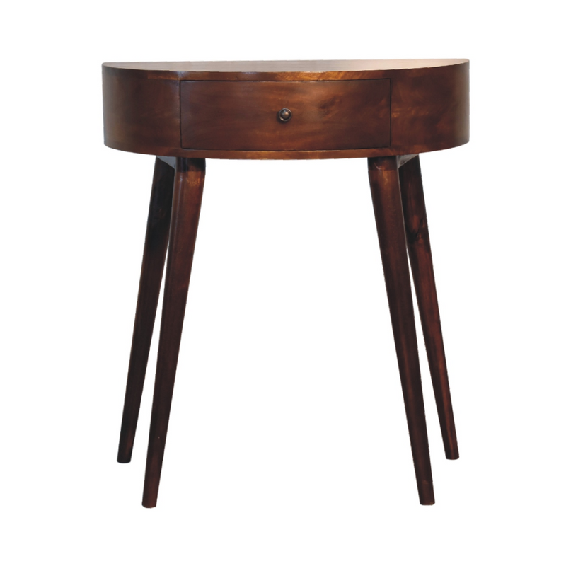 Artisan Furniture Solid Wood Odyssey Console Table, 1 Drawer, Dark Brown