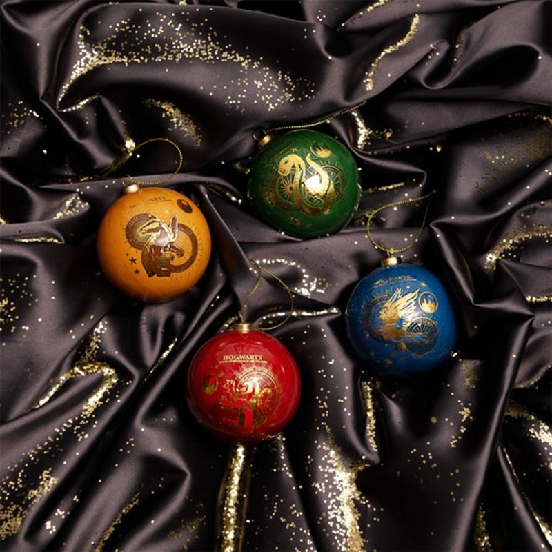 Harry Potter Set of 4 Baubles - Yule Houses