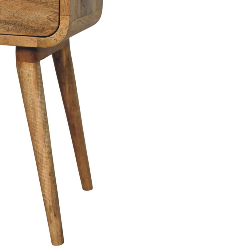 Artisan Furniture Solid Wood Avora Mini Oak-ish Nightstand with 1 drawer
