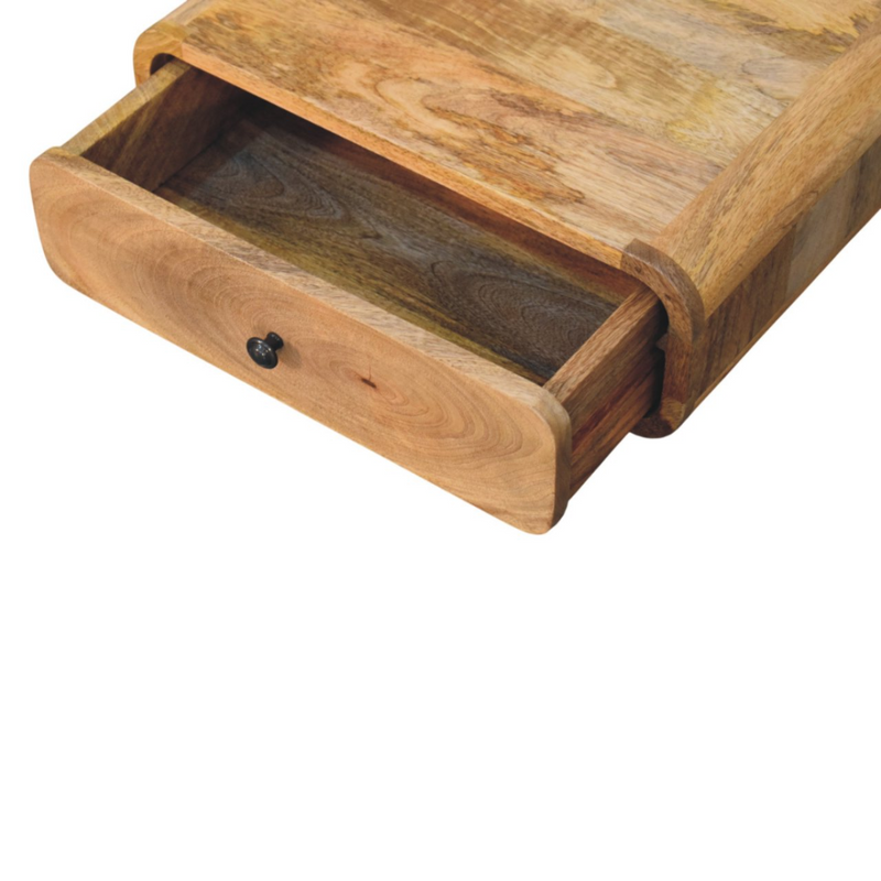 Artisan Furniture Solid Wood Avora Wall-Mounted Oak-ish 1 Drawer Nightstand