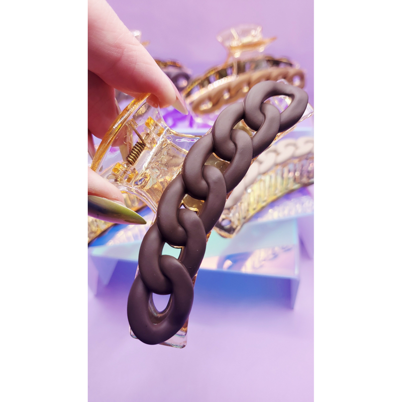 Luxe Link Chain Hair Clip Pack of 12