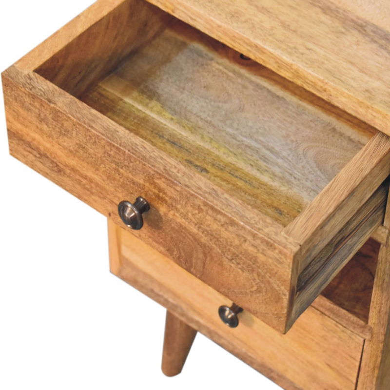Artisan Furniture Solid Wood Mini Classic Multi Oak-ish Bedside