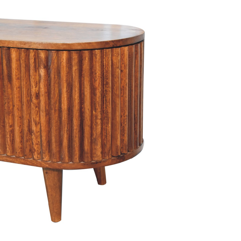 Artisan Furniture Solid Wood Reeve Lid-up Blanket Box, Light Brown