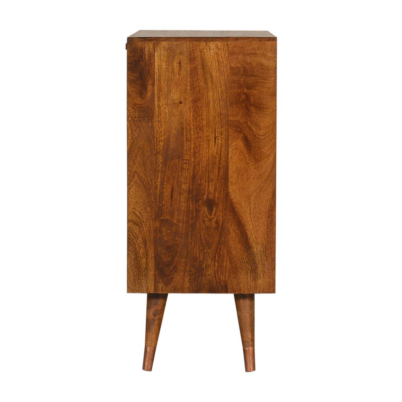 Artisan Furniture Solid Wood Manila Copper Chest, Light Brown, 3 Drawers