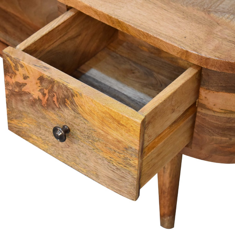 Artisan Furniture Solid Wood Mini Rounded Entertainment Unit
