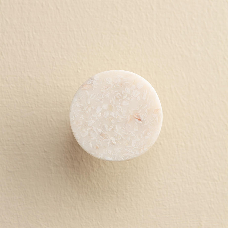 Farida Grey Marble Resin Round Drawer Knobs