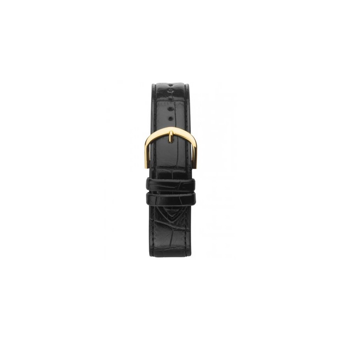 Sekonda Mens Basic White Dial Black Leather Strap Watch 1535