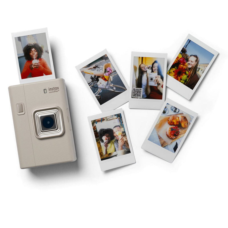 Fujifilm Instax Mini LiPlay Plus Hybrid Instant Camera - Beige