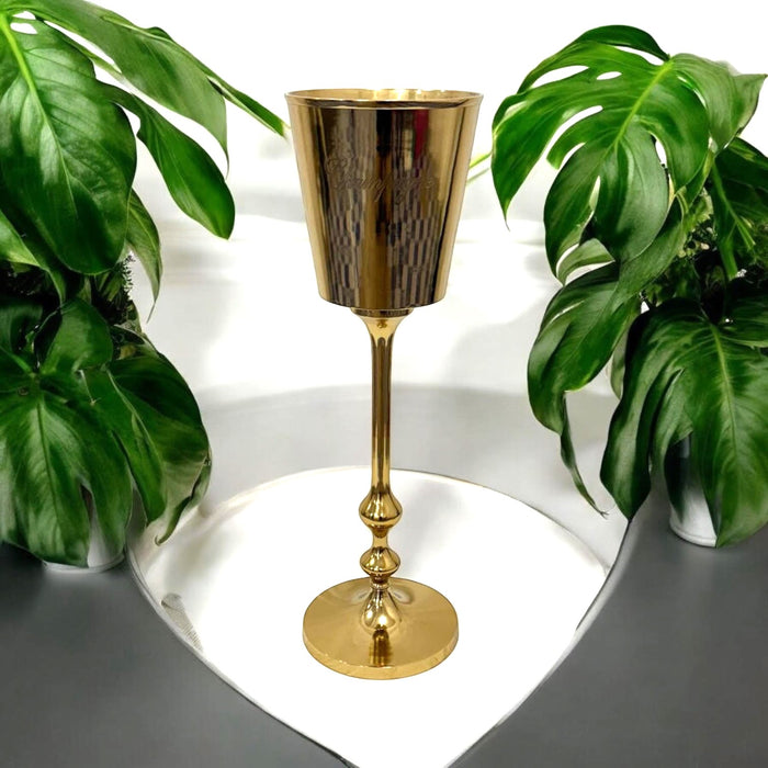 79cm GOLD FLOOR STANDING CHAMPAGNE BUCKET