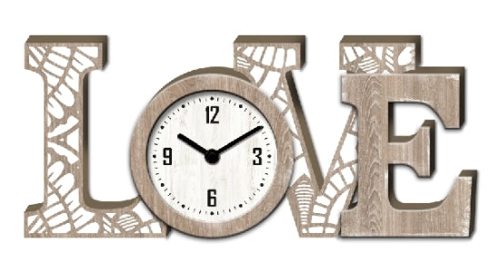 AcaciaHome Durable Table Clock, Art Deco Design, Elegant Home or Office Decor for Living Room, Hallway, Dining Room