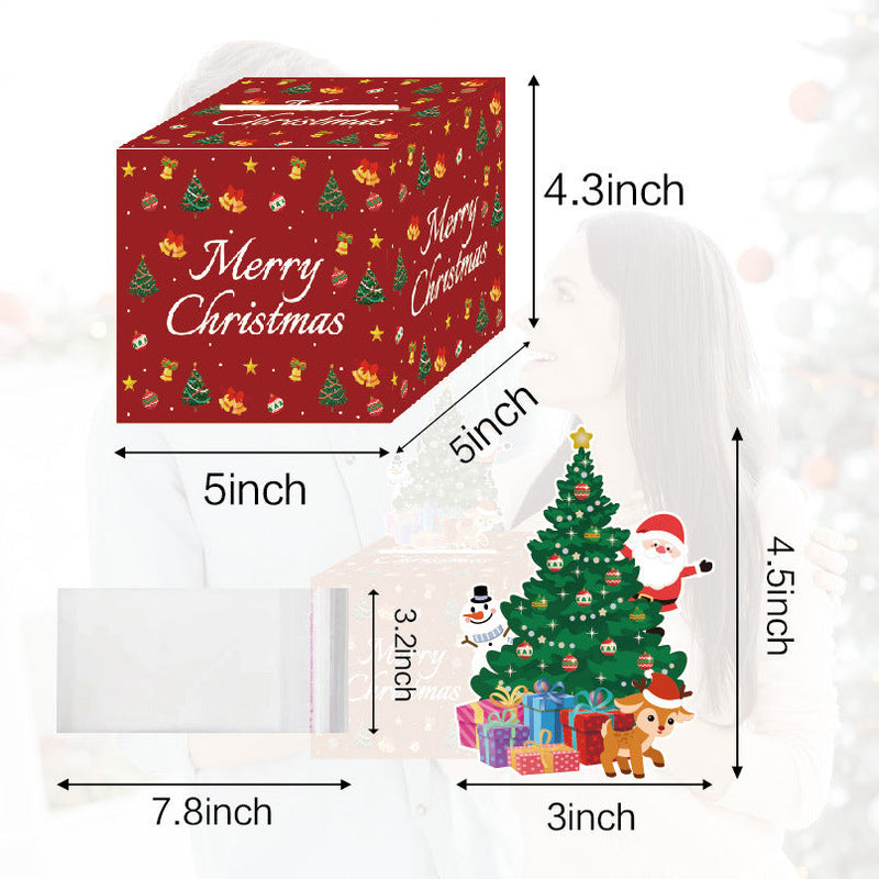 Red Christmas Money Box Christmas Party Decoration