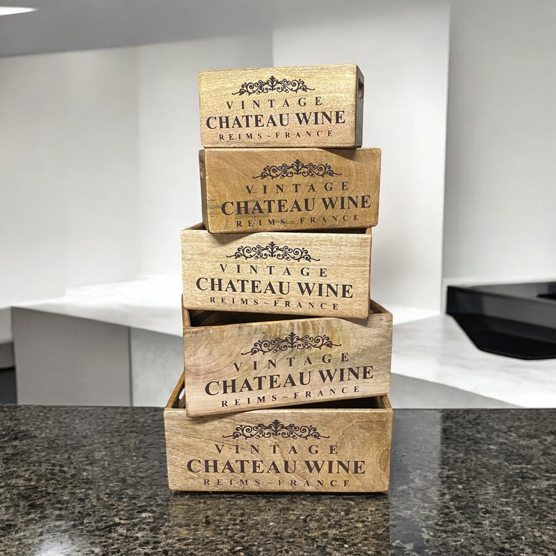 SET 5 WAXED BOXES
