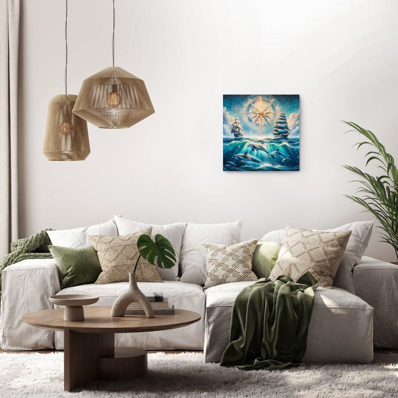 Dolphin Seascape Canvas