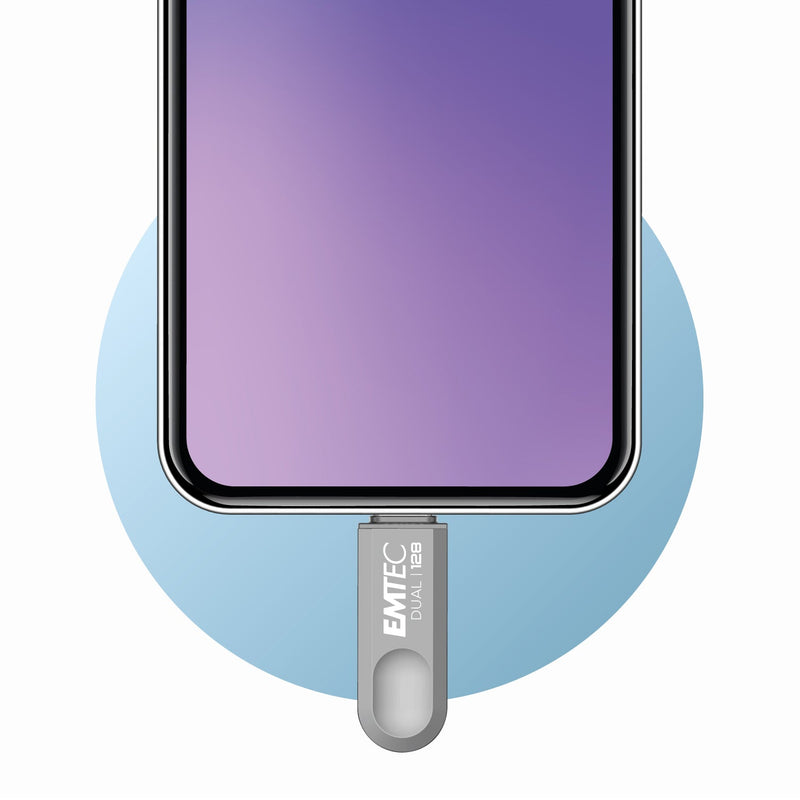 EMTEC 128GB Dual USB-A 3.2 / USB-C D280 Flash Drive