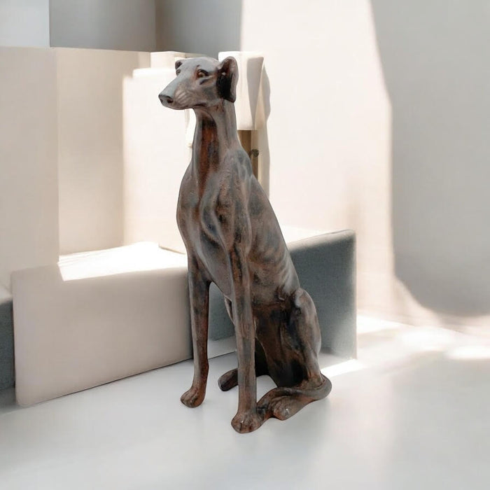 77CM SITTING DOG GARDEN STATUE