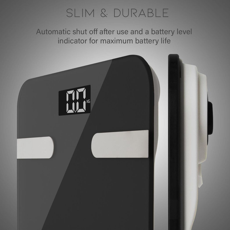 Aquarius Bluetooth 16 in 1 Smart Body Analysis Weighing Scale-Smart, Space Grey