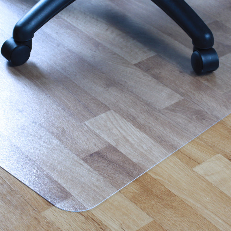 Advantagemat PVC Chair Mat for Hard Floors. Rectangular with Lip - 90 x 120cm