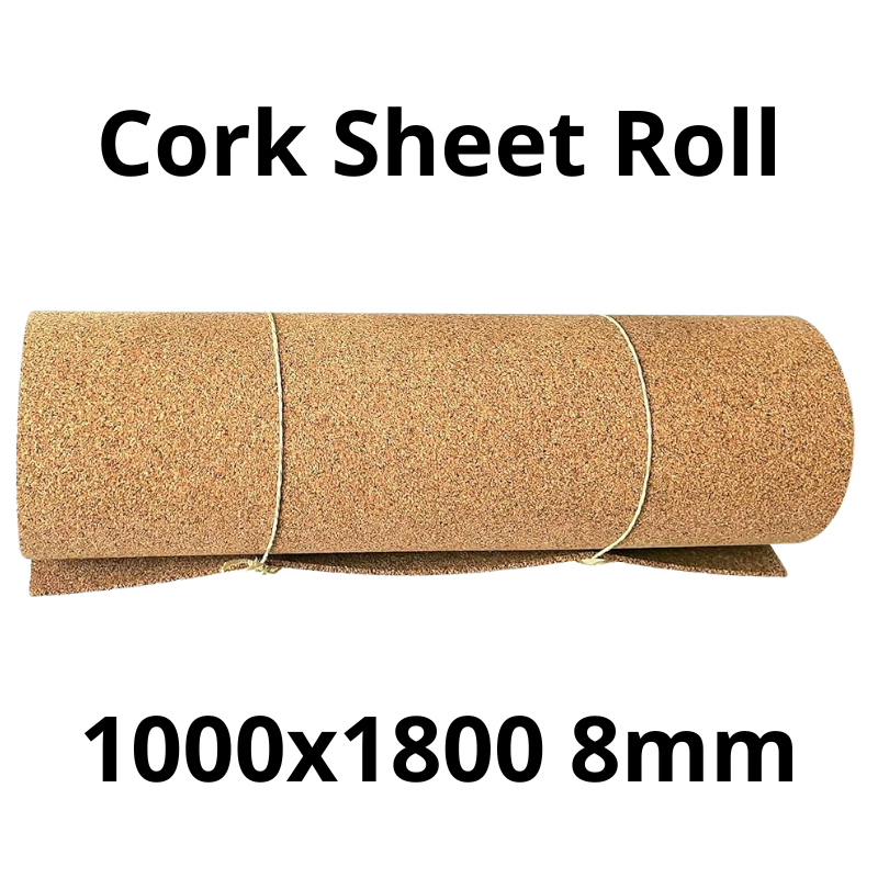 Cork Sheet Roll - 1000x1800mm - 8mm - Décor and DIY - Pack of 1