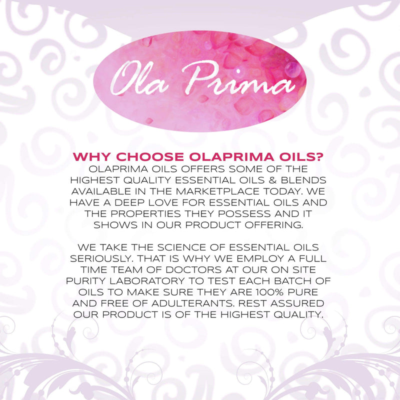 Ola Prima Lavender Essential Oil 8 Fluid Ounces - Aromatherapy