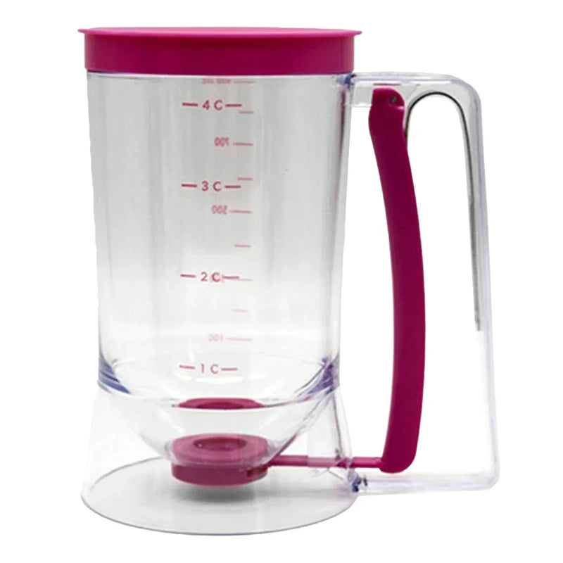 900ml Baking Batter Dispenser Cup - Pourer with Squeeze Handle & Measuring Marks
