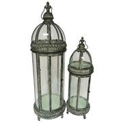 90/71CM SET 2 METAL GARDEN LANTERNS - InStock