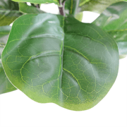 90cm (3ft) Large Artificial Fiddle Fig Tree Ficus Lyrata Plant - InStock