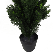 90cm Artificial Cedar Cypress Topiary UV Resistant - InStock
