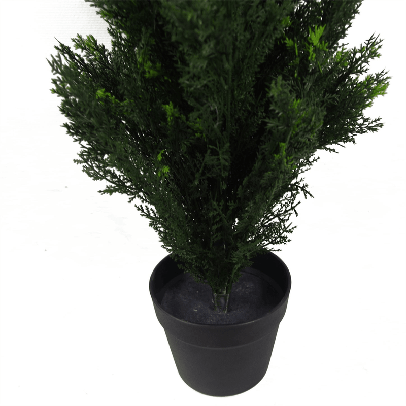 90cm Artificial Cedar Cypress Topiary UV Resistant - InStock