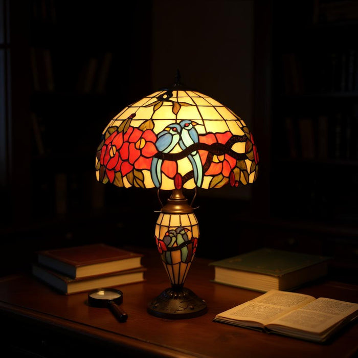 16" DOUBLE TIFFANY LAMP