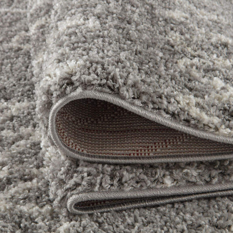 Moroccan Grey Shaggy Rug | 910