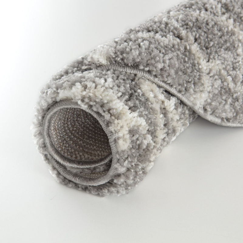 Moroccan Grey Shaggy Rug | 910