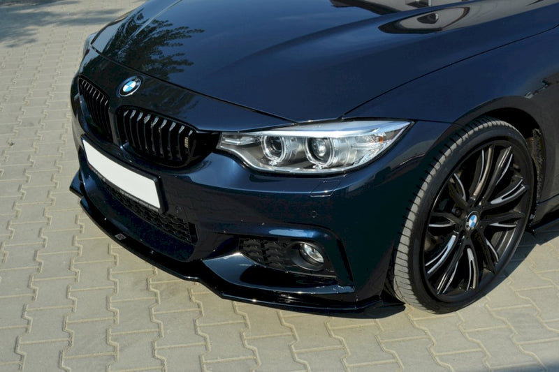 Maxton Design - Front Splitter V.1 BMW 4 Coupe / Gran Coupe / Cabrio M-Pack F32 / F36 / F33