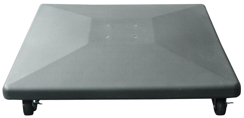 Royce 50kg Plastic Concrete Base with Wheels & Tube - Black