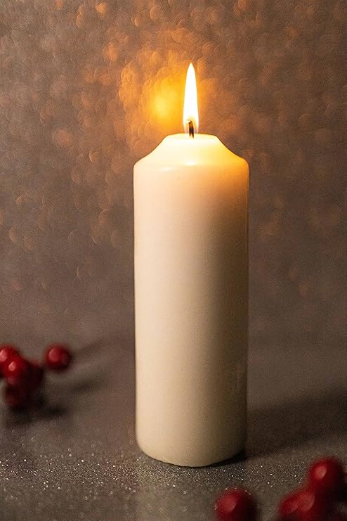 50hrs Slim Ivory Candle 15cm