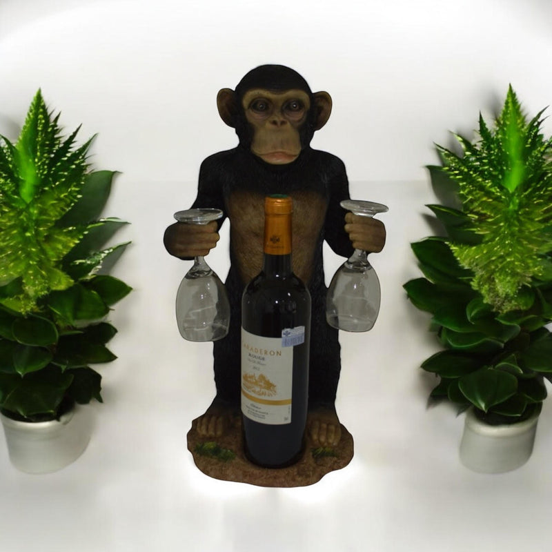 46CM MONKEY WINE BOTTLE HOLDER
