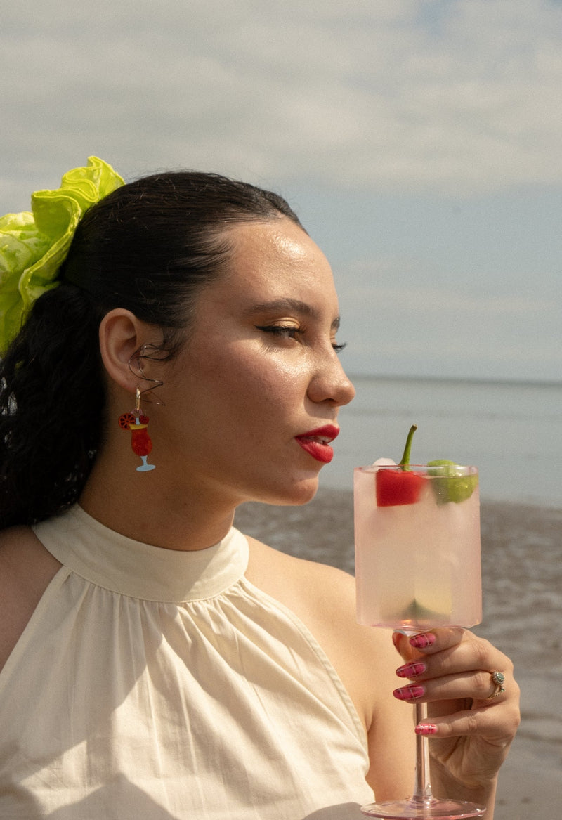 Love on the Beach Hoop Earrings