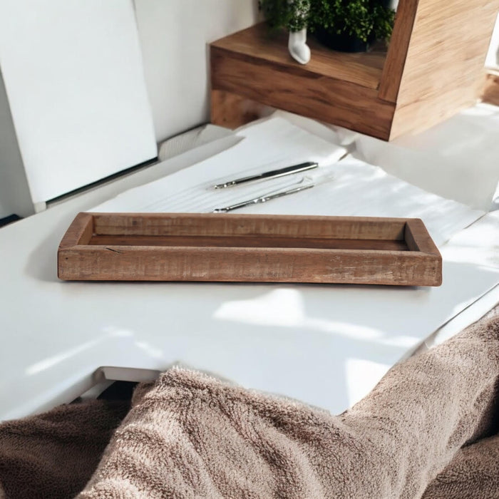 60CM RECLAIMED WOODEN TRAY