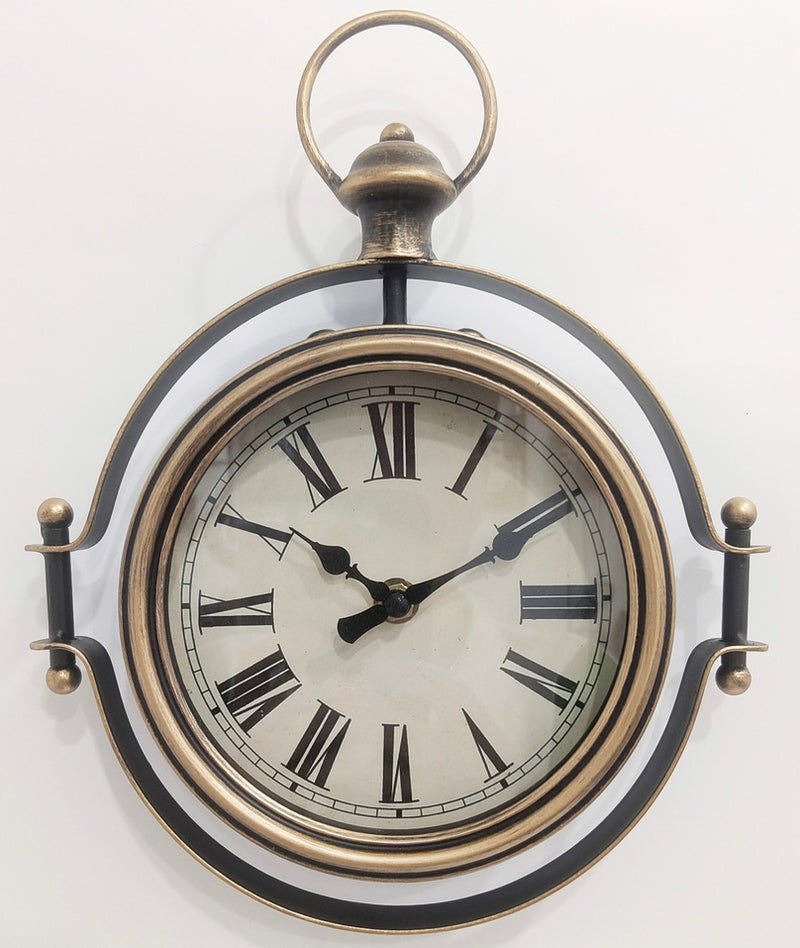 AcaciaHome Durable Wall Clock, Art Deco Design, Elegant Home or Office Decor for Living Room, Hallway, Dining Room