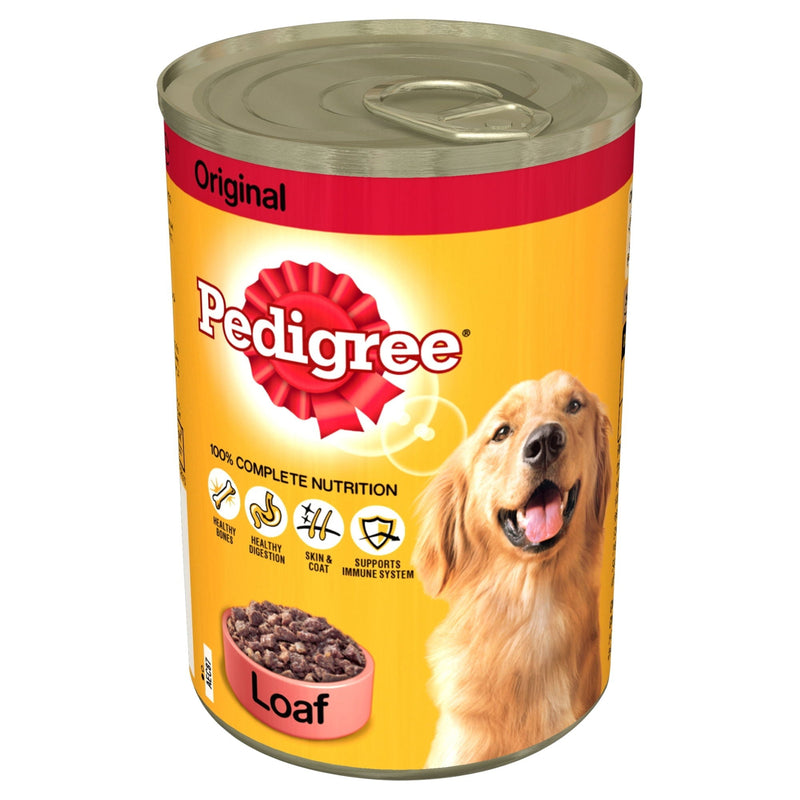 PEDIGREE Adult Wet Dog Food Tin Original in Loaf 400g - Case of 12