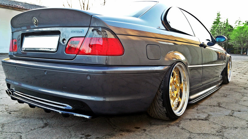 Maxton Design - Central Rear Splitter (Vertical Bars) BMW 3 E46 Coupe M-Pack