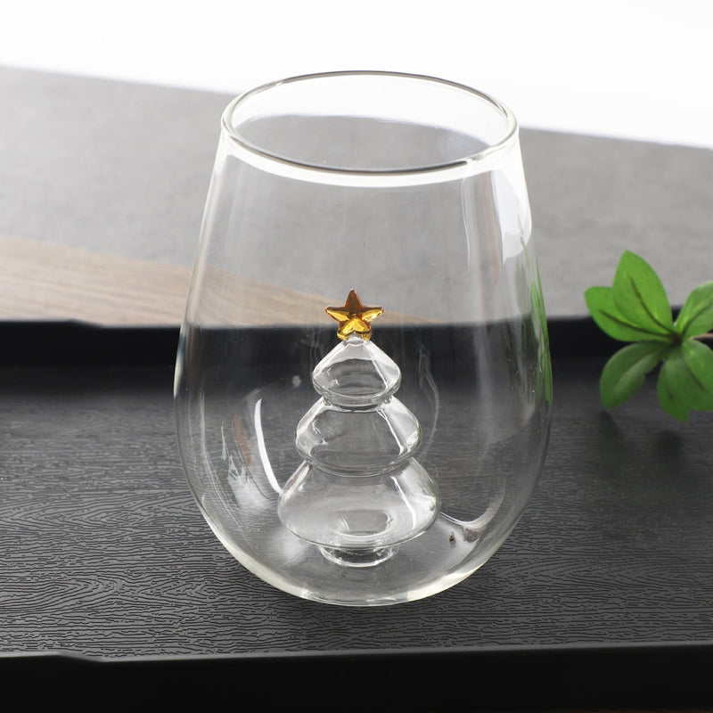 Creative High Borosilicate Glasses Christmas Tree