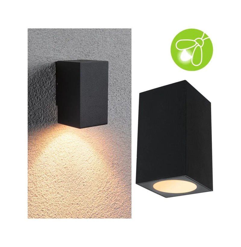 Outdoor 230V Flame LED Wall Light Insect Friendly - All Colours