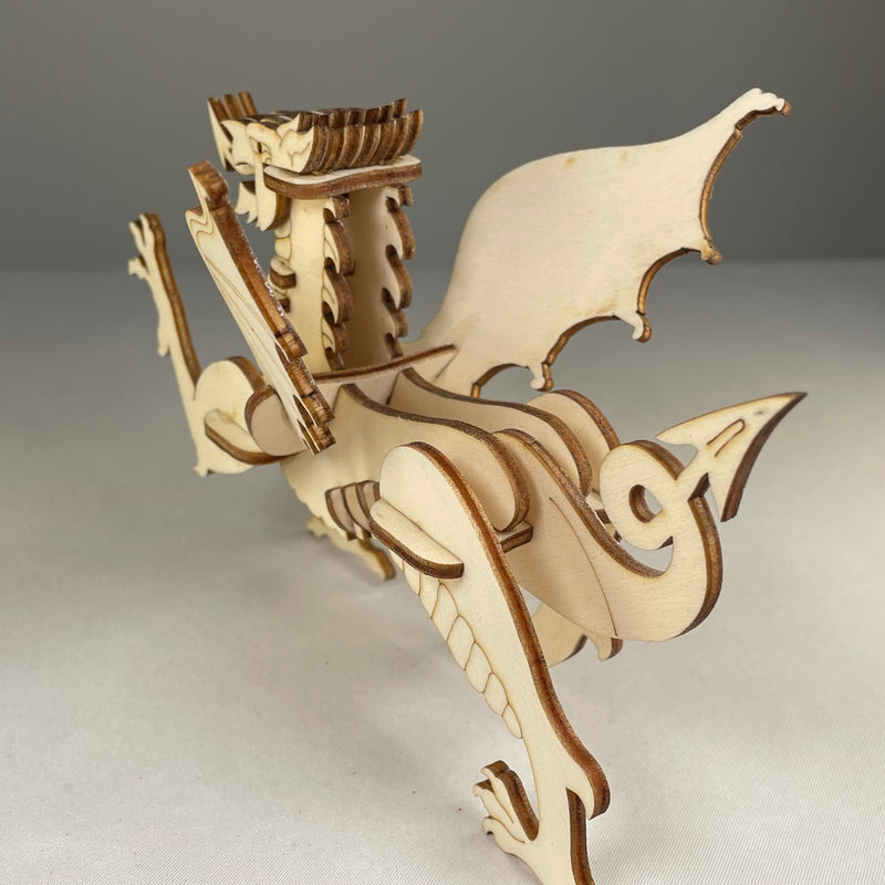 Welsh Dragon Puzzle - Flatpack Model Kit