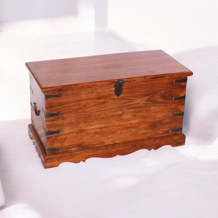 90CM WOODEN CHEST