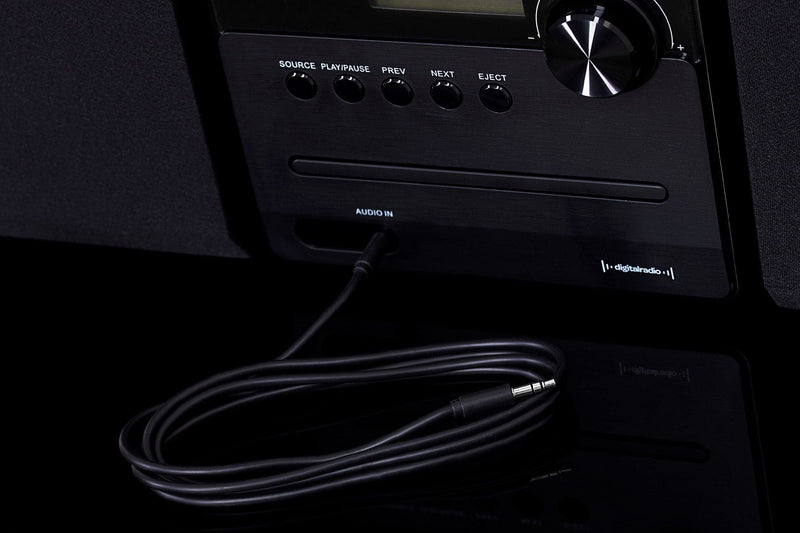 Maplin 3.5mm Aux Stereo 3-Pole Jack Plug to 3.5mm 3-Pole Jack Plug Cable - Black, 2m