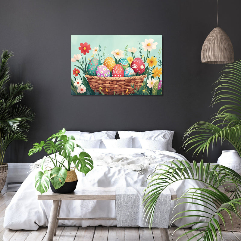 Easter Basket Blooms Canvas