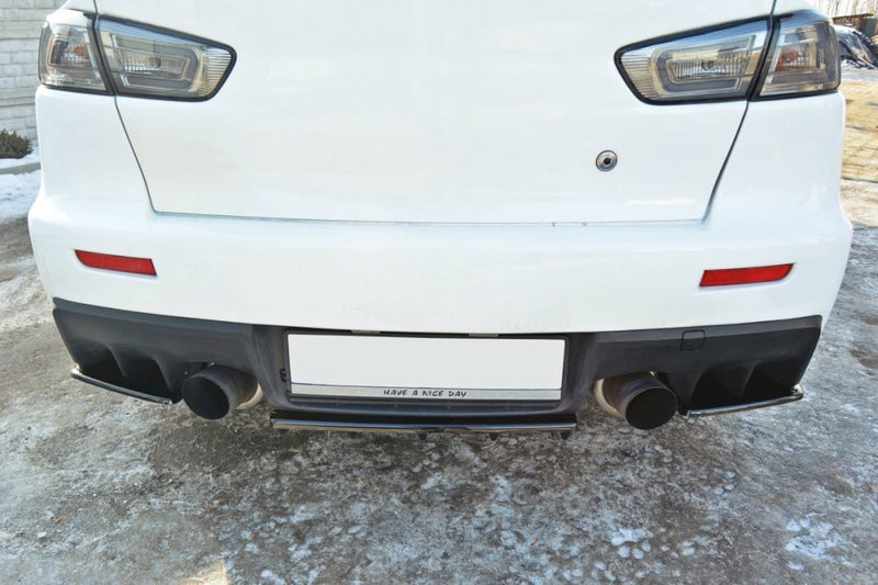 Maxton Design - REAR SIDE SPLITTERS MITSUBISHI LANCER EVO X (2007-2015)