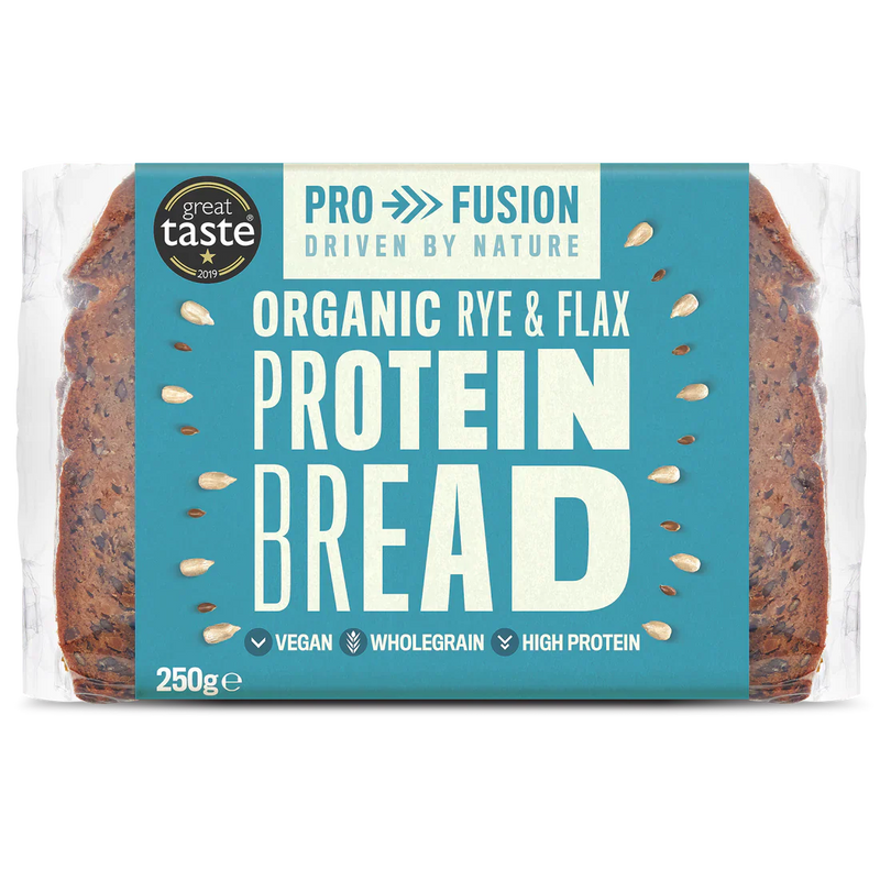 Organic Rye & Flax Protein Bread - 250g - Profusion
