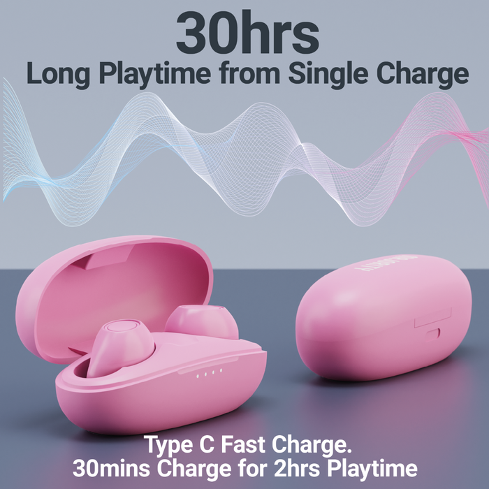MAJORITY TRU BIO EARBUDS PINK