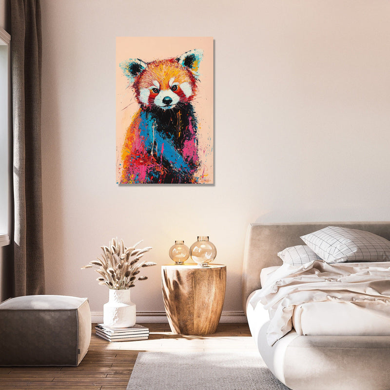 Red Panda Harmony Canvas